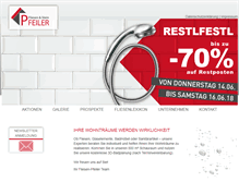 Tablet Screenshot of fliesen-pfeiler.at
